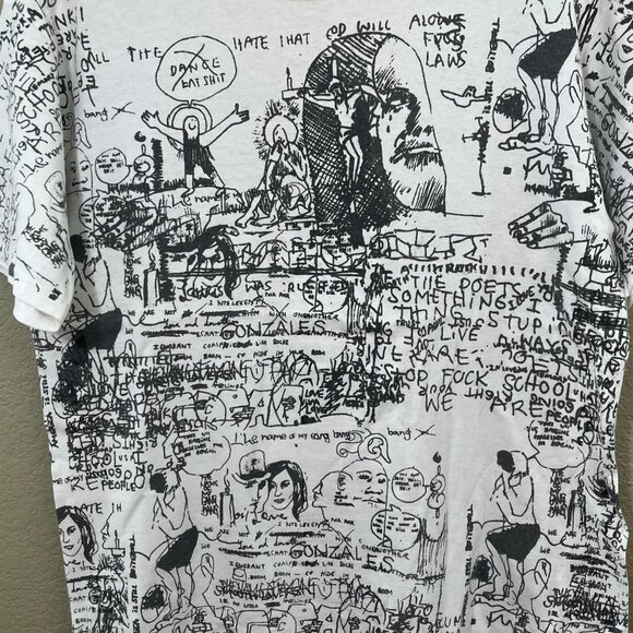 Vintage Mark Gonzales x BEAMS all over print t-shirt - Picture 2 of 6